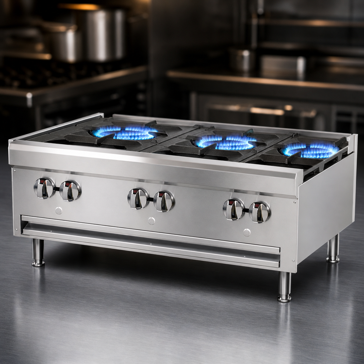 Product image #3 for Southbend HDO-24 24-Inch Gas Countertop Hot Plate with 4 Open Burners