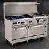 Thumbnail image #3 for Wolf Challenger XL™ 60-Inch Gas Restaurant Range with 6 Open Burners, 24-Inch Manual Griddle, and 2 Standard Ovens