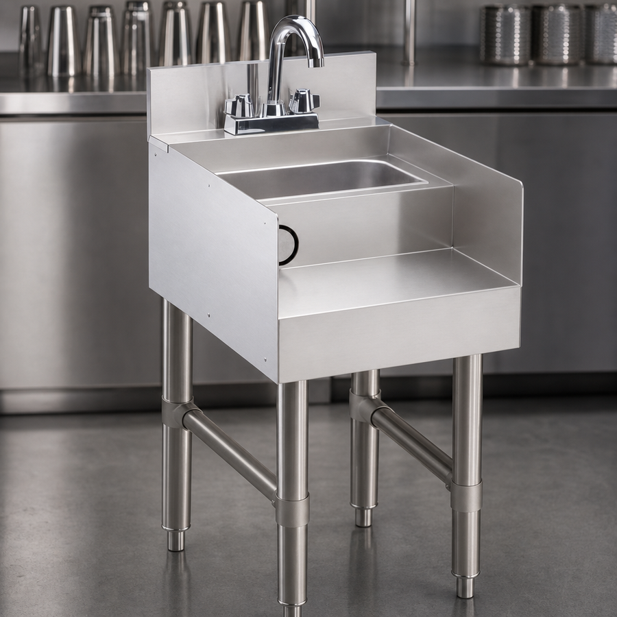 18-Gauge 304 Stainless Steel Construction