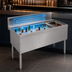 Thumbnail image #3 for Advance Tabco Prestige Supreme 42-Inch Stainless Steel Bar Ice Chest with 10-Circuit Cold Plate and Right-Side Bottle Rack