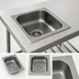 Thumbnail image #3 for Eagle Group Self-Rimming Drop-In Stainless Steel Sink with No Deck, 1 Compartment, 24 x 24 x 13-1/2 Inch Bowl