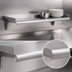 Thumbnail image #3 for Eagle Group Snap-n-Slide 24 x 15 Inch Wall-Mounted Stainless Steel Shelf with Rolled Front Edge