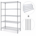 Thumbnail image #3 for Quantum 5-Shelf Chrome Plated Wire Shelving Starter Kit, 72W x 36D x 86H