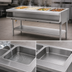 Thumbnail image #3 for Eagle Group Electric Sealed-Well Hot Food Table with Open Base, 4 Wells, 63-1/2 Inch