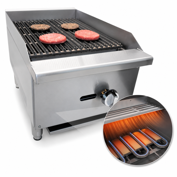 Product image #3 for Comstock-Castle Countertop Gas Radiant Char-Broiler, 16-Inch Wide