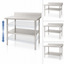 Thumbnail image #3 for Eagle Group Adjustable Stainless Steel Work Table Undershelf for 144-Inch x 24-Inch Tables