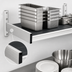 Thumbnail image #3 for Fermod 52W x 18D Solid Wall Shelving Unit with Removable Solid Polymer Inserts