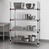 Thumbnail image #3 for Eagle Group Quad-Adjust 4-Tier Chrome Wire Shelving Starter Unit, 48