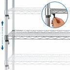 Thumbnail image #3 for Metro Super Erecta A1460NS Super Adjustable Stainless Steel Wire Shelf, 60"W x 14"D