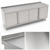 Thumbnail image #3 for John Boos Enclosed Work Table with Cabinet Base and Hinged Doors, 132 x 36 Inches, 16-Gauge Stainless Steel Top, 1-1/2-Inch Rear Riser