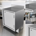Thumbnail image #3 for BK Resources Call Series Flat Top Underbar Cabinet with Hinged Locking Door, Pedestal Base, 24 x 21 Inches