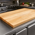 Thumbnail image #3 for John Boos Boos Block 108 x 27 Inch Full-Length Rail Edge Grain Maple Kitchen Countertop, 1-1/2 Inch Thick, Varnique Finish