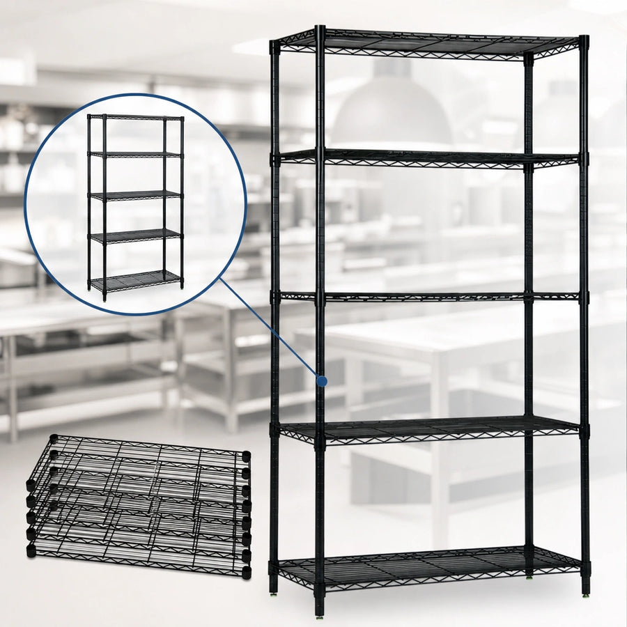 Five Wire Shelves Included