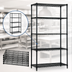 Thumbnail image #3 for Quantum 5-Shelf Wire Shelving Starter Kit, 36W x 18D x 63H, Black Epoxy Antimicrobial Finish