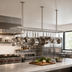 Thumbnail image #3 for John Boos Square Ceiling-Mounted Stainless Steel Pot Rack with 24 Double Hooks