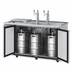 Thumbnail image #3 for Turbo Air Super Deluxe Club Top 3 Half-Barrel Keg Beer Dispenser with 2 Columns and 2 Swing Doors