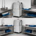 Thumbnail image #3 for Champion Genesis DH-6000 Universal Single-Rack High-Temperature Door-Type Dishwasher, 60 Racks/Hour