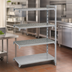 Thumbnail image #4 for Cambro Camshelving Premium Stationary Polymer Add-On Shelving Unit, 21 x 48 x 64 Inches, 4-Tier Vented and Solid, Speckled Gray
