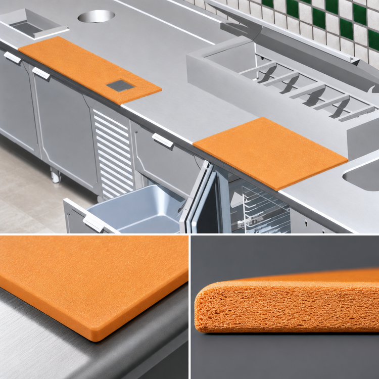 Product image #3 for La Rosa Richlite Composite Carving Station Cutting Board, 15-1/2 or 17-Inch Wide, Minimum 3-Foot Length, Sold Per Linear Foot