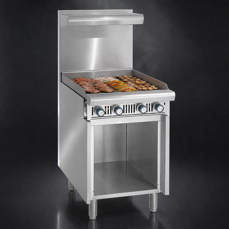 Product image #3 for Imperial Spec Series Heavy Duty 24-Inch Gas Add-A-Unit Griddle Range with Open Cabinet Base