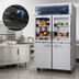 Thumbnail image #3 for Turbo Air PRO Series Extra-Deep Two-Section Glass & Solid Half-Door Reach-In Refrigerator, 50.8 Cu. Ft., Top Mount