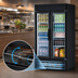 Thumbnail image #4 for Turbo Air Super Deluxe Two-Section Glass Door Merchandiser Refrigerator, 29.06 Cu. Ft., Bottom Mount, R-290