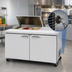 Thumbnail image #3 for Turbo Air PRO Series 60-Inch Two-Section Sandwich/Salad Prep Table with Flat Lid, 2 Doors, 8-Pan Top, Rear-Mount Self-Contained Refrigeration