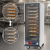 Thumbnail image #3 for Metro C5 1 Series Full Height Mobile Non-Insulated Combination Heated Holding and Proofing Cabinet, Fixed Wire Slides, Clear Door, 120V