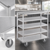 Thumbnail image #3 for Channel Manufacturing Queen Mary Aluminum Banquet / Utility Cart, 6 Shelves, 62 x 28 x 66 Inches