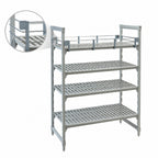 Thumbnail image #3 for Cambro Camshelving® Premium CPR2172151 72-Inch Full Shelf Rail Kit for 21-Inch Deep Shelving, Double-Level Rails, Soft Gray