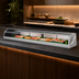 Thumbnail image #3 for Hoshizaki Countertop Refrigerated Sushi Display Case, 82.7-Inch Wide, Curved Front Glass