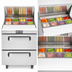 Thumbnail image #4 for Migali 27 1/2 Inch Stainless Steel Refrigerated Sandwich Prep Table with 2 Drawers and 8-Pan Top