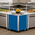 Thumbnail image #3 for Vollrath 4-Series Signature Server Stainless Steel Countertop Universal Corner Station, 28 x 28, 30-Inch High