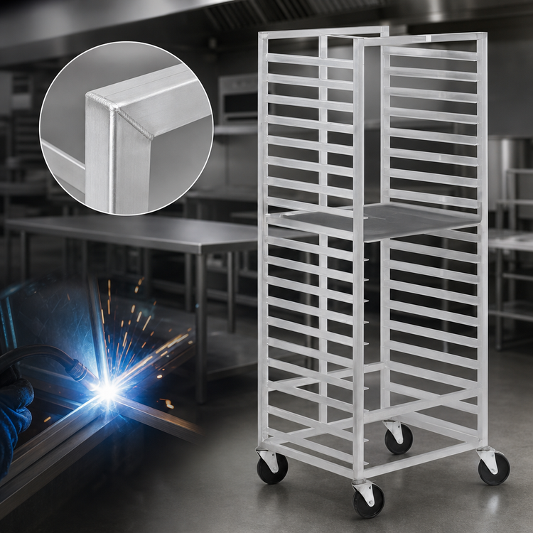 Product image #3 for Channel Manufacturing 15-Screen Capacity End-Load Aluminum Donut Screen Rack for 23" x 33" Screens