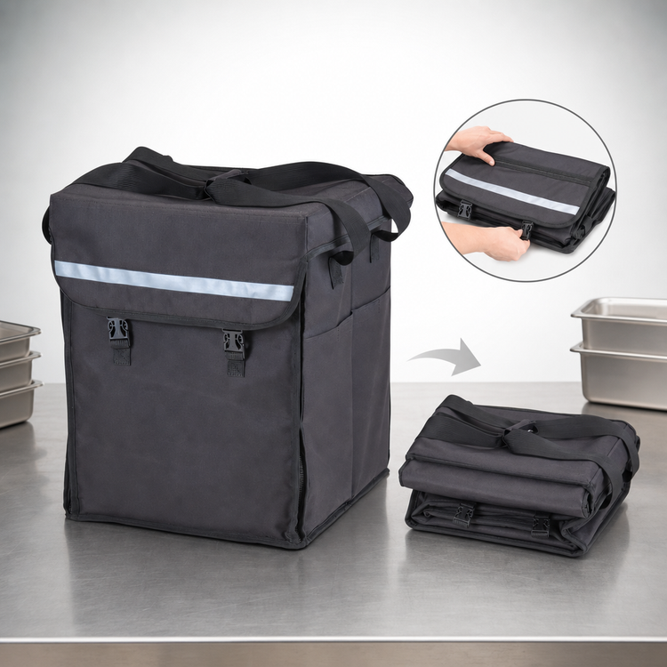 Product image #3 for Cambro GoBag® Large Folding Delivery Backpack with Velcro Lid and Side Pocket