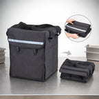 Thumbnail image #3 for Cambro GoBag® GBBP151417110 Large Folding Insulated Delivery Backpack, Black, 15 x 14 x 17 Inches, Velcro Lid, Side Pocket Case of 4