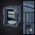 Thumbnail image #4 for Cambro Ultra Pan Carrier® Front-Loading Insulated Food Pan Carrier with Security Package, Slate Blue