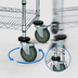 Thumbnail image #3 for Quantum 5-Inch Swivel Thermoplastic Resin Caster Set with Donut Bumper, 2 Brakes, Set of 5