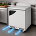 Thumbnail image #3 for Turbo Air Super Deluxe 27-1/2-Inch Front Breathing Worktop Freezer, Single Section, 6.5 Cu. Ft., Solid Door