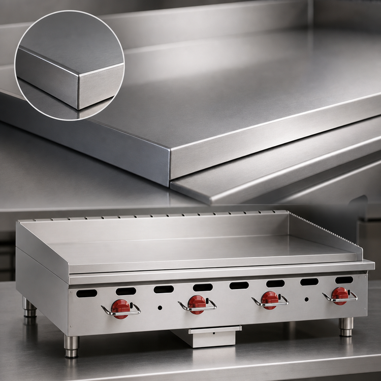 Product image #3 for Wolf Quick Ship Heavy-Duty 36-Inch Countertop Gas Griddle with 1-Inch Polished Steel Plate