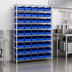 Thumbnail image #3 for Quantum Conductive Stationary Wire Shelving Bin System with 12 Shelves and 55 Bins