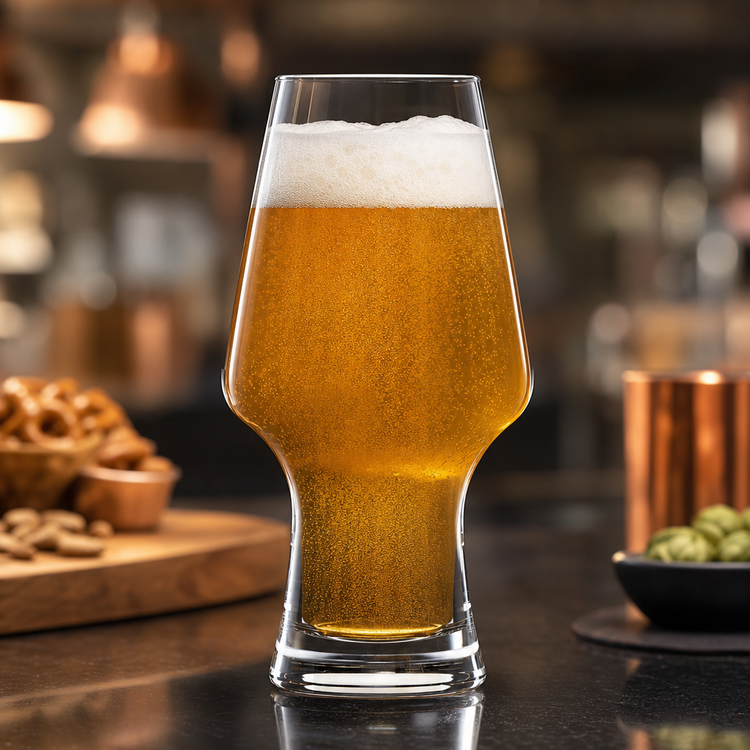 Product image #3 for 19 oz. Clear Stemmed Craft Beer Tumbler / Pilsner Wheat Beer Glass
