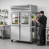 Thumbnail image #3 for True SPEC SERIES Two-Section Pass-Thru Refrigerator with Half Glass Front Doors and Stainless Rear Doors