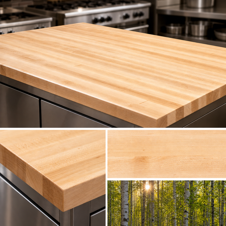 Product image #3 for Boos Block 120-Inch x 25-Inch Edge Grain Maple Kitchen Countertop, 1-1/2-Inch Thick, Oil Finish