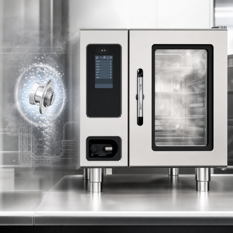 Product image #3 for Alto-Shaam Prodigi Classic 6-10E Boilerless Countertop Electric Combi Oven/Steamer, 7-Pan Capacity