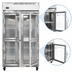 Thumbnail image #3 for Continental Refrigerator 2FNGDHD Two-Section Reach-in Display Freezer with Narrow Half Glass Doors