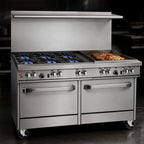 Thumbnail image #3 for Southbend (Middleby) Ultimate 4607AD-2G 60-Inch Commercial Gas Range, 4 Burners, 24-Inch Griddle, Standard & Convection Ovens