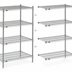 Thumbnail image #3 for Metro Super Erecta AN526BR Add-On Wire Shelving Unit, 30"W x 24"D x 63"H, 4 Shelves, Zinc Finish