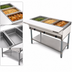 Thumbnail image #3 for 44-Inch Open Well Electric Steam Table with Cutting Board and Undershelf, 3-Pan Capacity