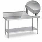 Thumbnail image #3 for Duke Manufacturing 314S-3030-10R Stainless Steel Corner Work Table, 30 x 30 Inches, 14-Gauge 300-Series Top, 10-Inch Riser, Undershelf